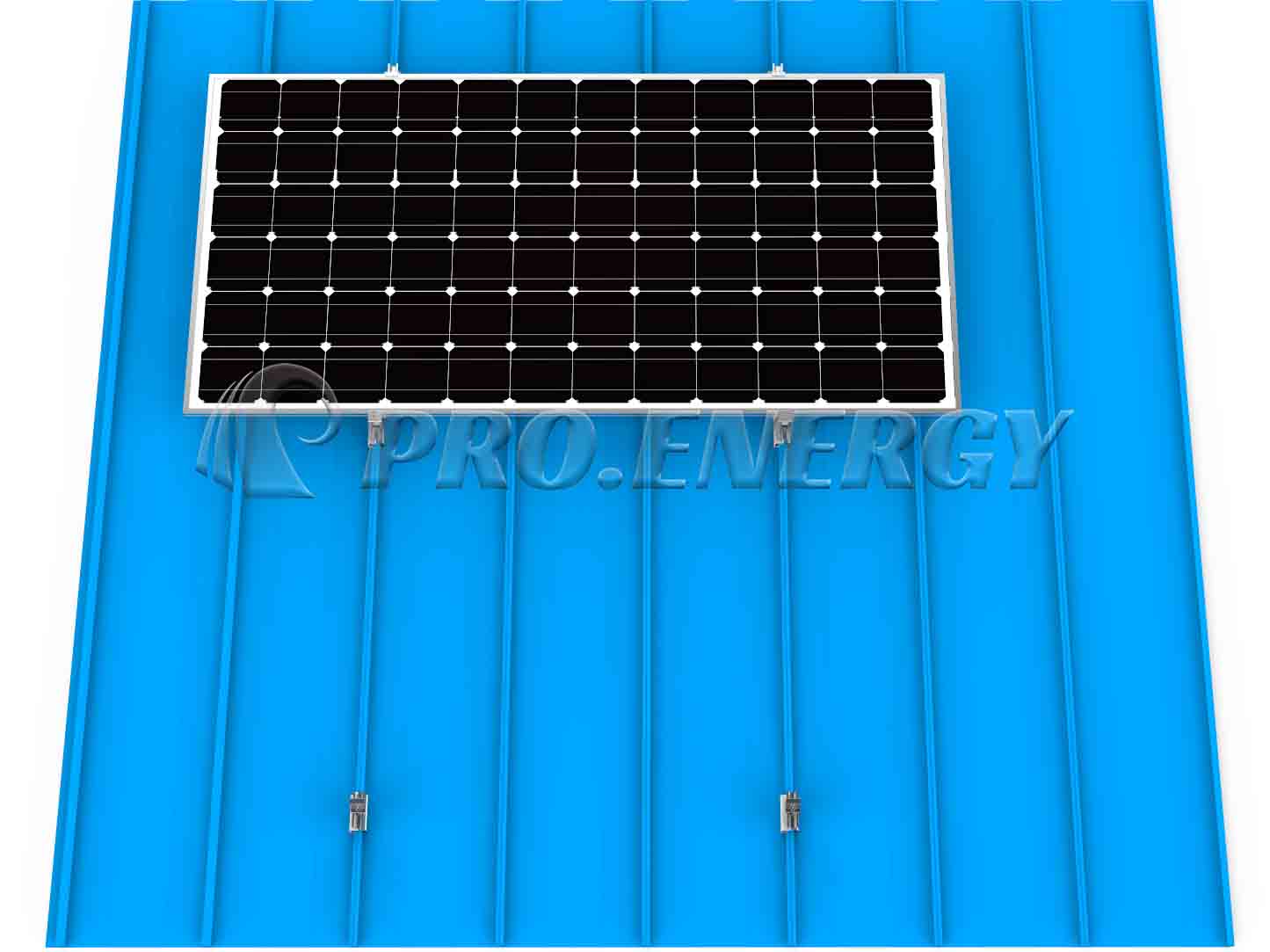 Metal Sheet Roof Mini Rail Solar System