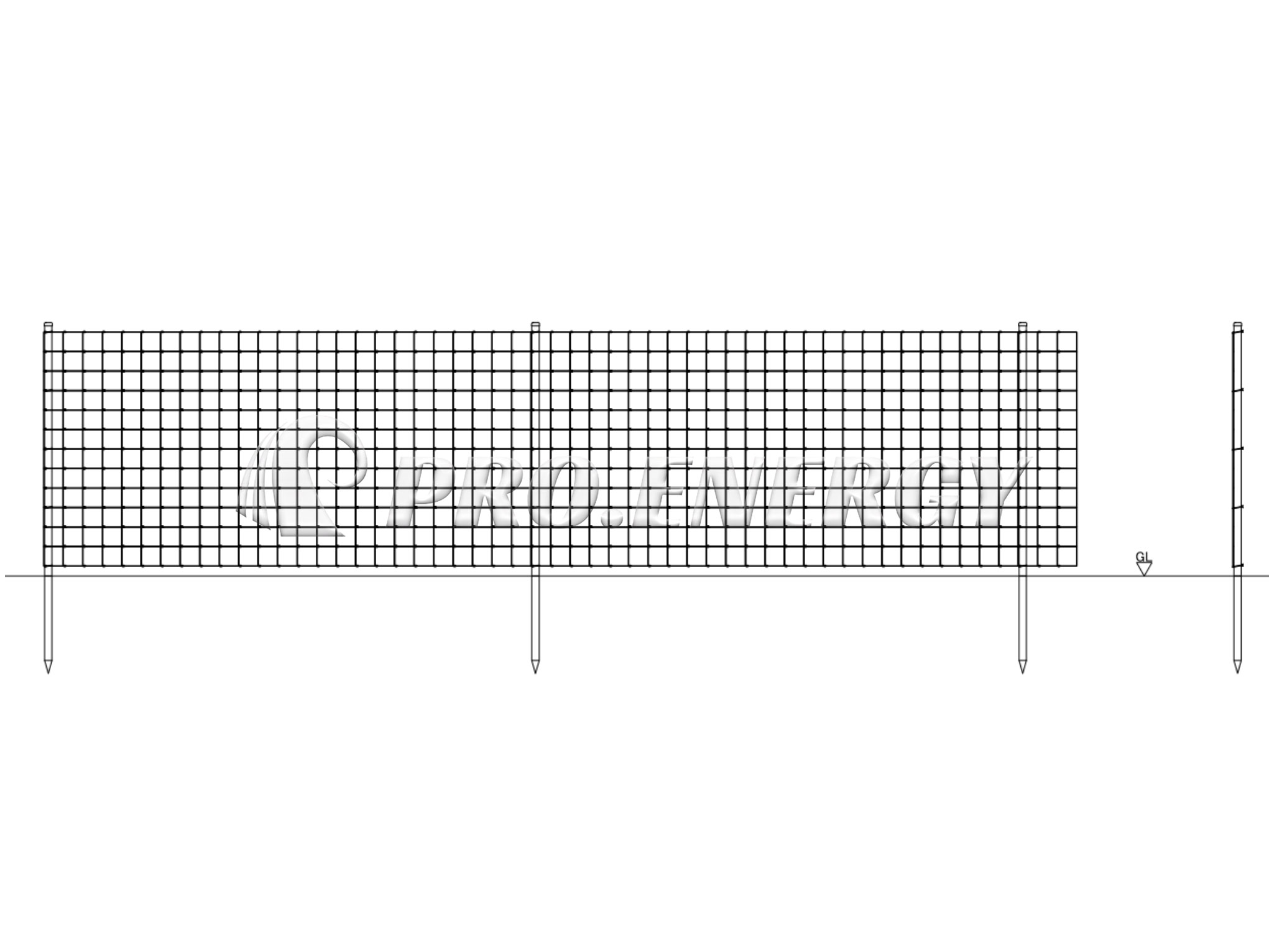 Poultry farm wire mesh enclosures