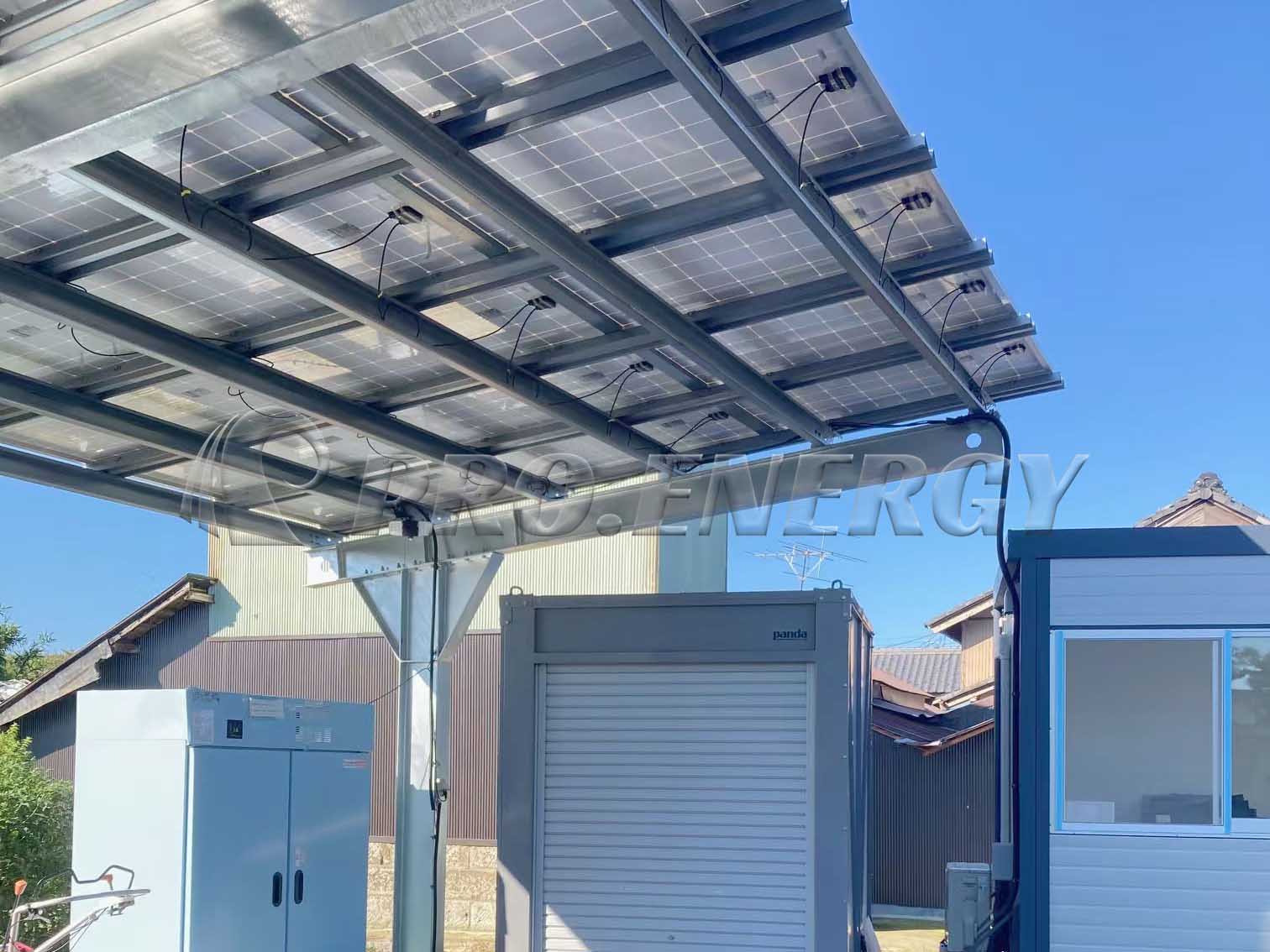  Carbon Steel Solar Carport Mounting System