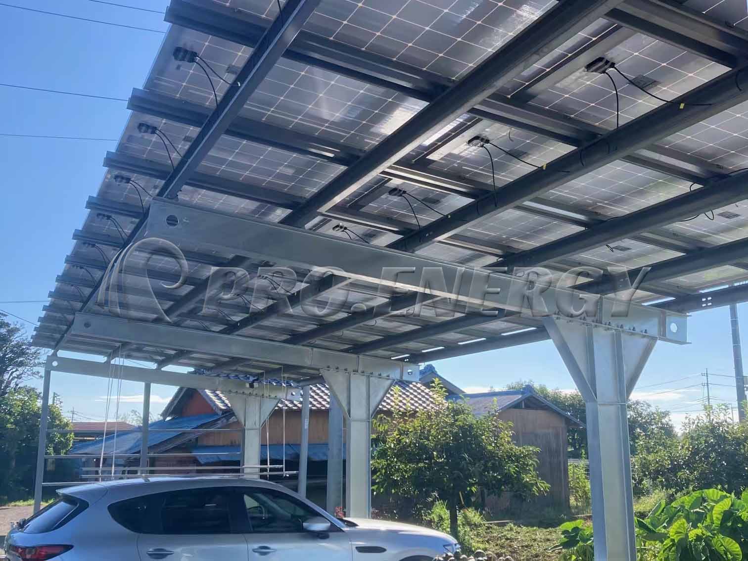  Carbon Steel Solar Carport Mounting System