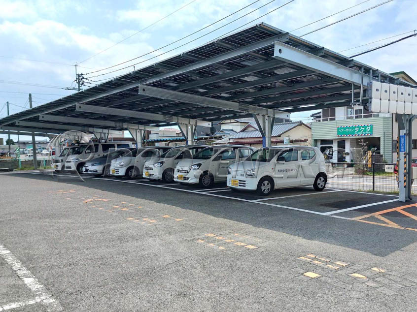 PROFENCE.ENERGY solar carport mounting system project in Japan PROFENCE.ENERGY solar carport mounting system project in Japan